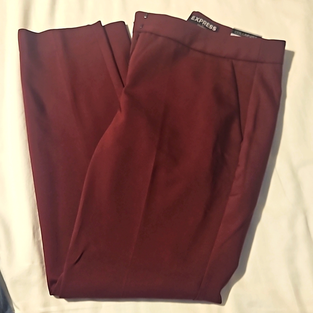 NWT Maroon Express Columnist Ankle Pants Size 4